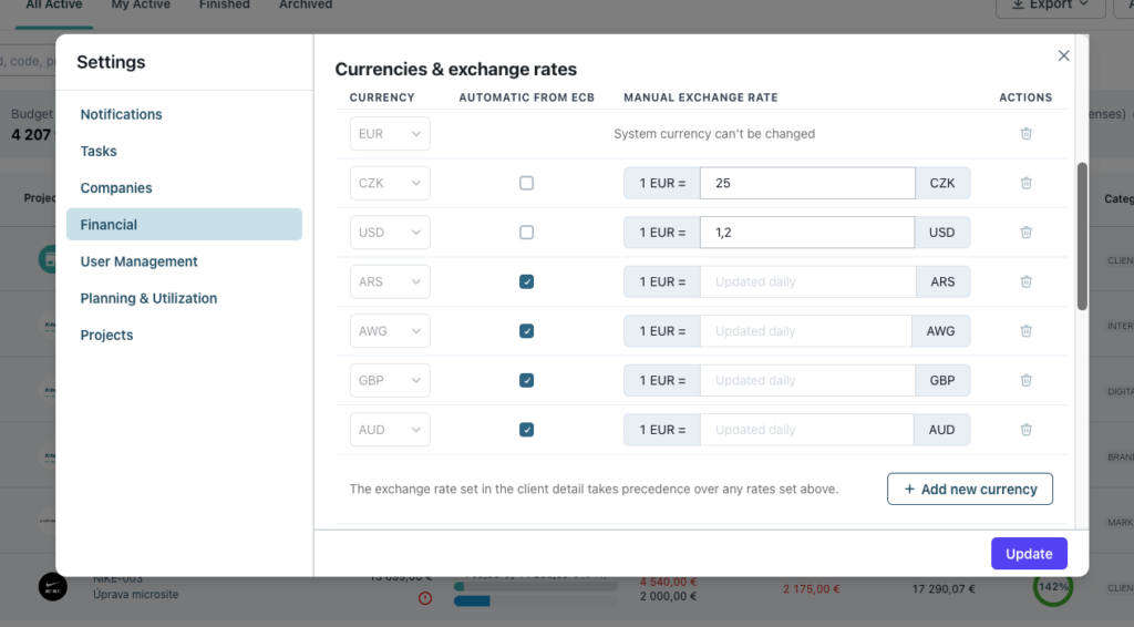 exchange rates allfred