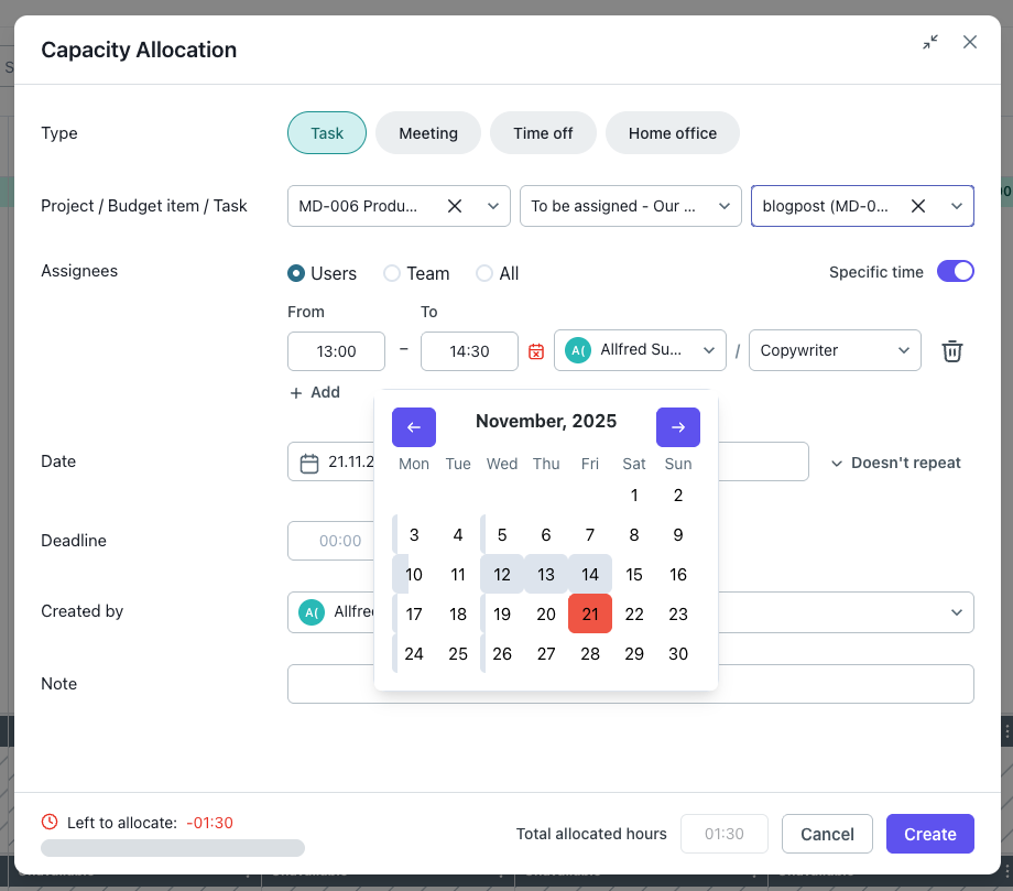 smart planning conflict alerts
